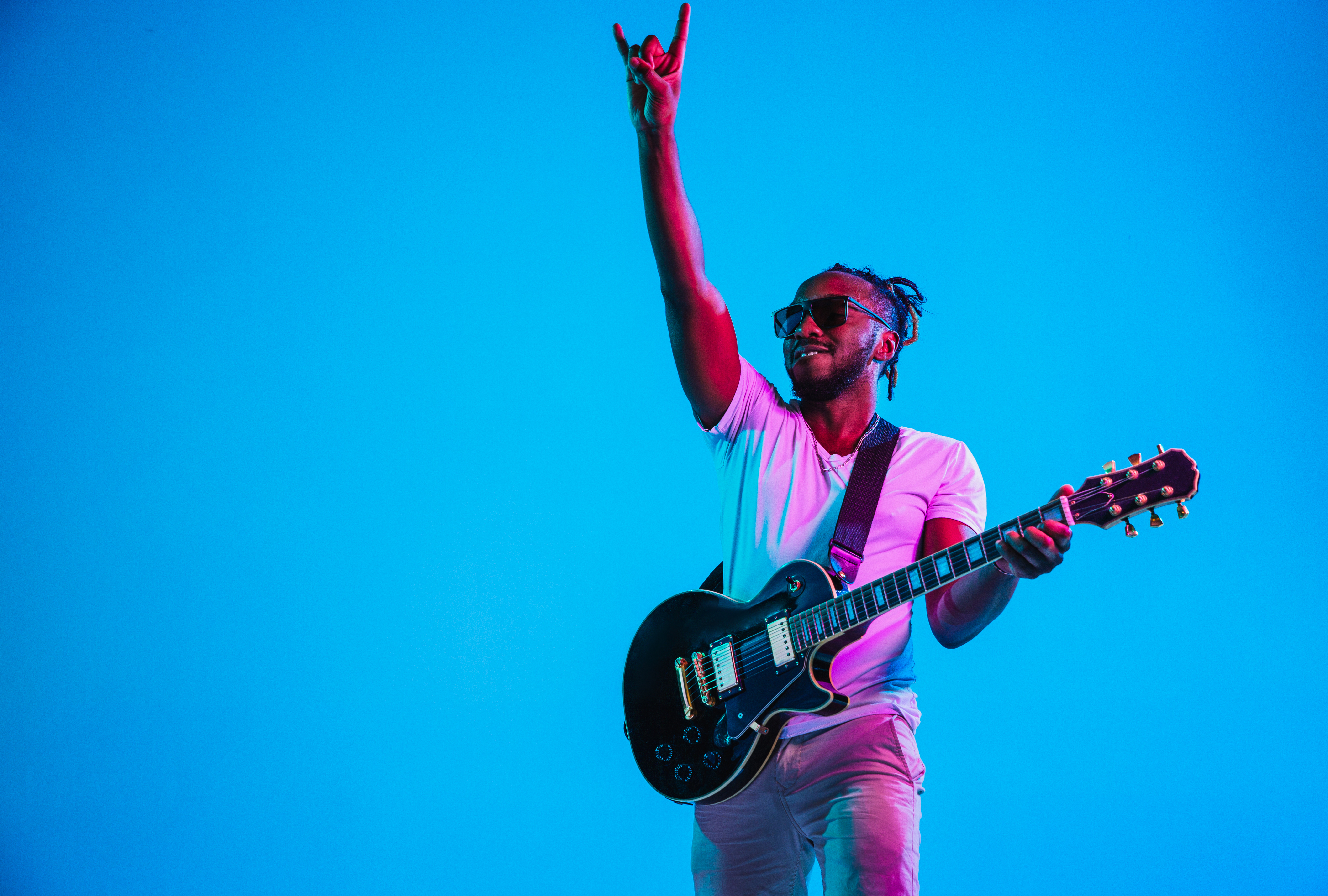 Musician performing